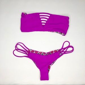 Reversible bikini (top and bottom)